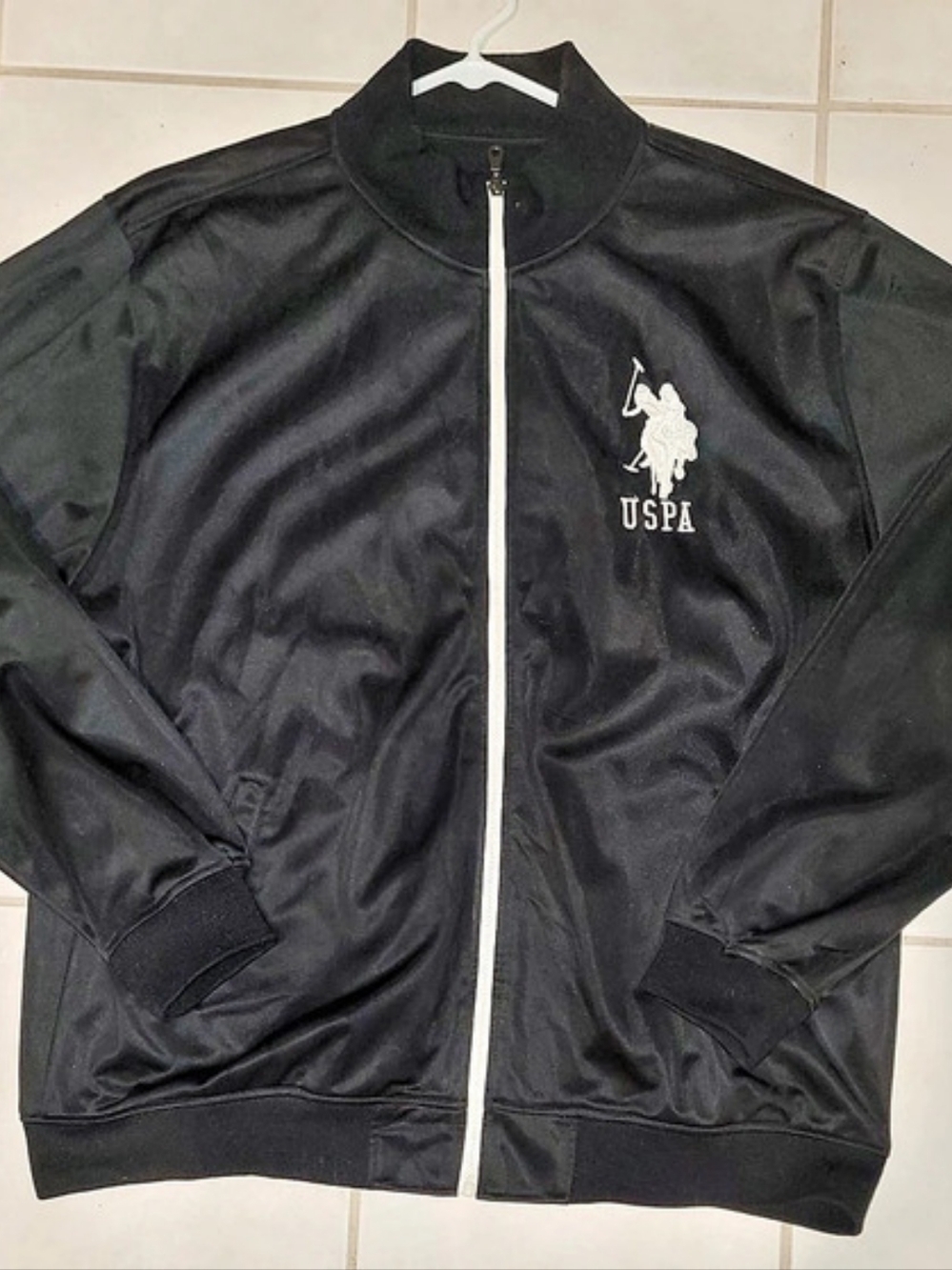 U.S. Polo Assn. Men's Black Track Jacket XXL Like New